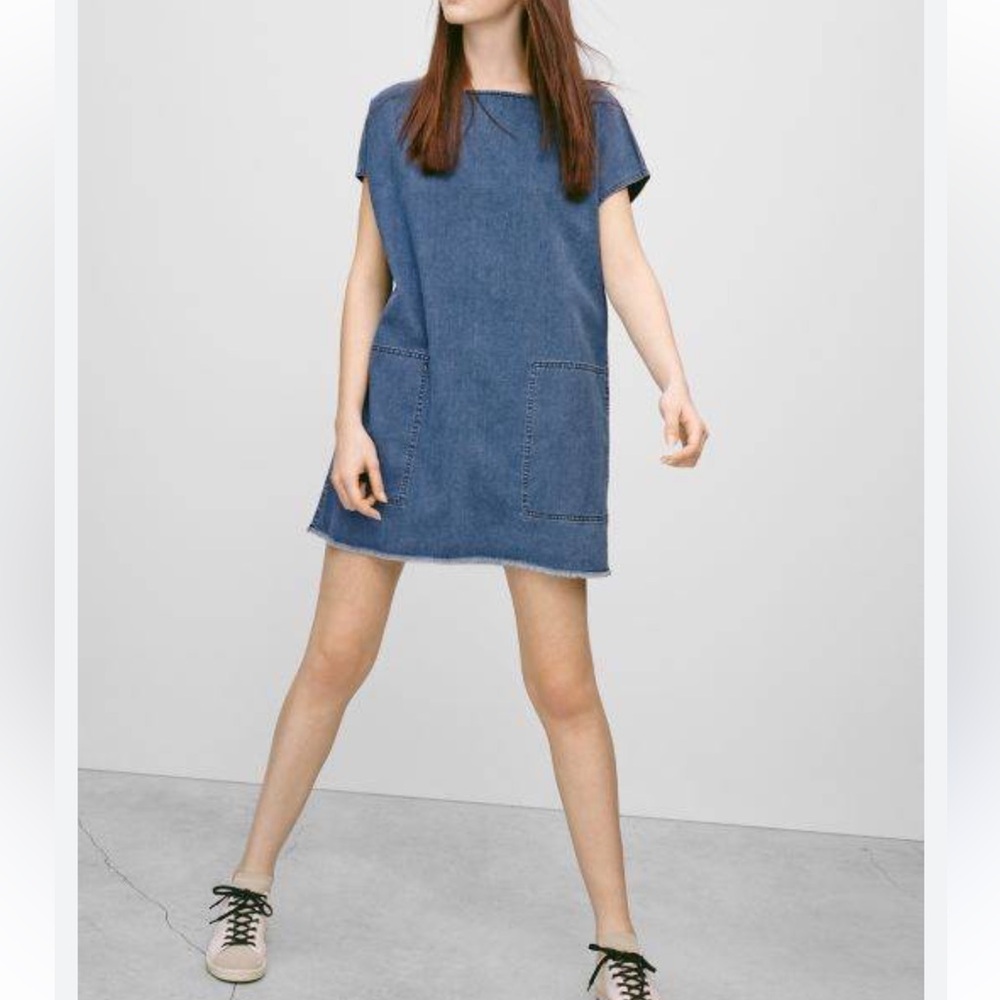 Wilfred Free denim shift dress - size XS